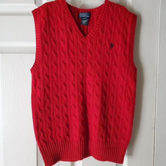 Polo Ralph Lauren Other - Red Ralph Lauren Polo Sweater Vest Size 10/12